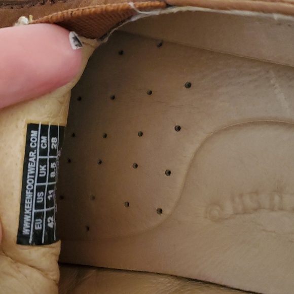 Keen Comfort cushion support mocs Brown leather EUC - Picture 6 of 14